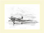 A5 Landing Pencil Sketch Print